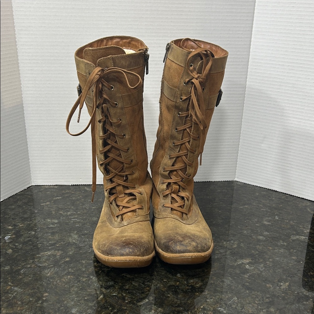 UGG lace up boots, women’s size 9